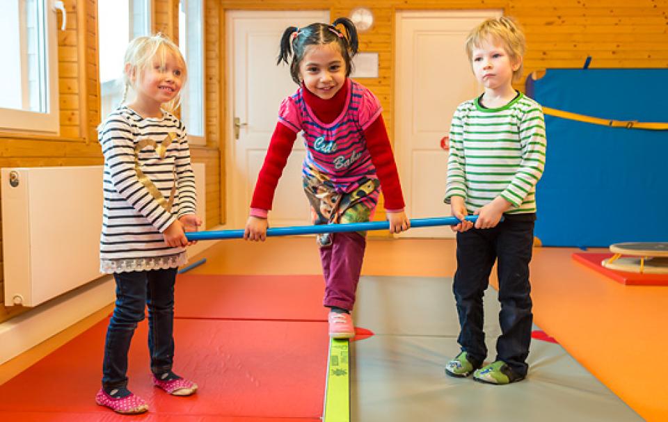 Sport im Montessori Kindergarten Vincerola